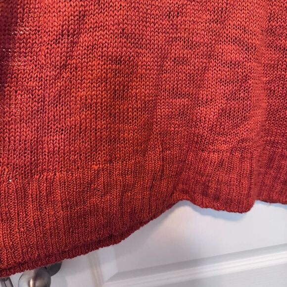 Chico’s Women’s Cassia Orange Cowl-Neck Sleeveless Tunic Sweater Size XL NWT - Picture 2 of 8